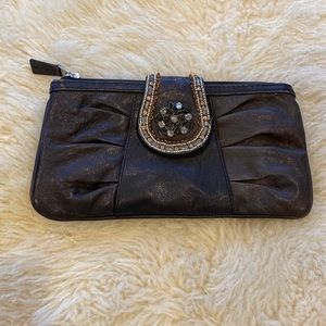 Black Fossil Clutch